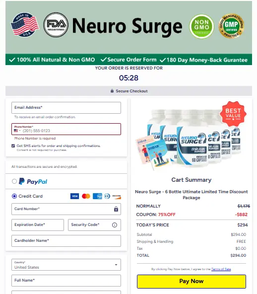 neuro surge order
